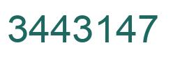 Número 3443147 imagen verde