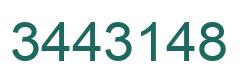 Number 3443148 green image