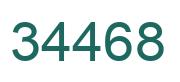 Number 34468 green image