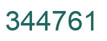 Number 344761 green image