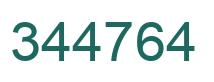 Number 344764 green image