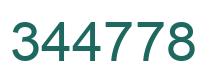 Number 344778 green image