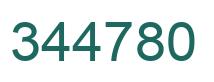 Number 344780 green image