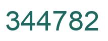 Number 344782 green image
