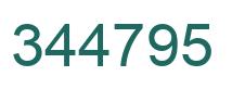 Number 344795 green image