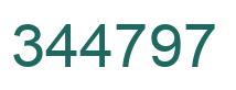 Number 344797 green image