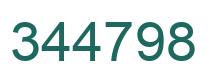 Number 344798 green image