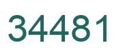 Number 34481 green image