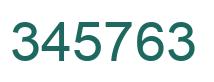 Número 345763 imagen verde