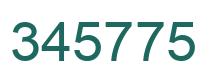 Number 345775 green image