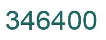 Number 346400 green image