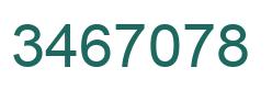 Número 3467078 imagen verde