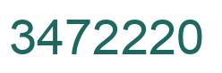 Number 3472220 green image