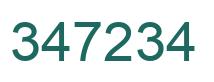 Number 347234 green image