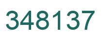 Número 348137 imagen verde