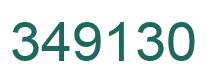 Number 349130 green image