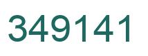 Number 349141 green image