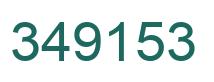 Number 349153 green image