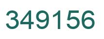 Number 349156 green image