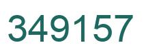 Number 349157 green image