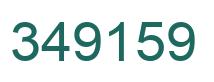 Number 349159 green image