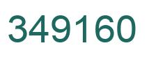 Number 349160 green image