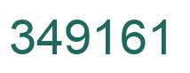 Number 349161 green image