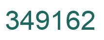 Number 349162 green image