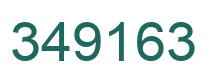 Number 349163 green image