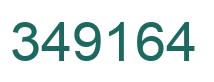 Number 349164 green image