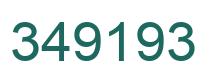 Number 349193 green image