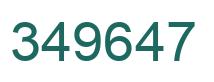 Número 349647 imagen verde