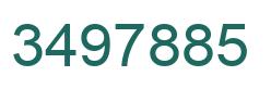 Number 3497885 green image