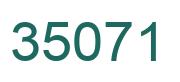 Número 35071 imagen verde