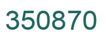 Número 350870 imagen verde