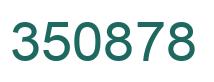Number 350878 green image