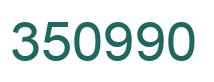Number 350990 green image