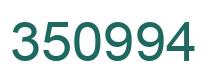 Number 350994 green image