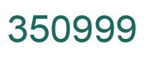 Number 350999 green image