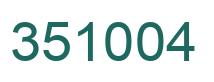 Number 351004 green image