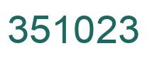 Número 351023 imagen verde