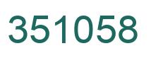 Number 351058 green image