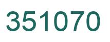 Number 351070 green image