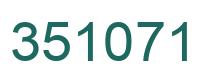 Number 351071 green image