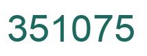 Number 351075 green image