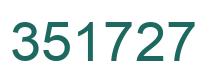 Number 351727 green image