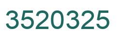 Número 3520325 imagen verde