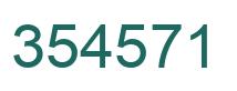Number 354571 green image