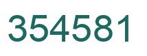 Número 354581 imagen verde