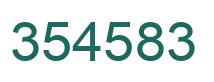 Número 354583 imagen verde